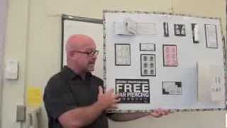 Ear Piercing demo easy to learn and make money in the salon [upl. by Morrell]