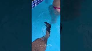 Pool socks is the new trend 🧦 🤣 🤣 grindfacetv [upl. by Eniamrej]