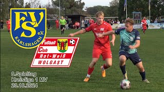 8Spt FSV Karlshagen  FC ROTWEIß Wolgast II 14 KL MV [upl. by Jedd879]