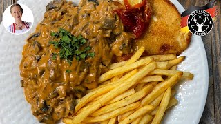 How to Make Hunter Sauce Jaeger Sauce for Hunter Schnitzel ✪ MyGermanRecipes [upl. by Auhsaj]