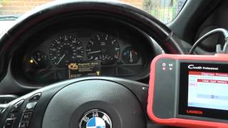 Launch CRP123 BMW Airbag Light Turn Off [upl. by Eikkin]