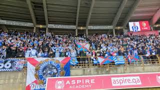 Llegada de la afición de la Ponferradina en el derbi contra la Cultural [upl. by Maryann18]