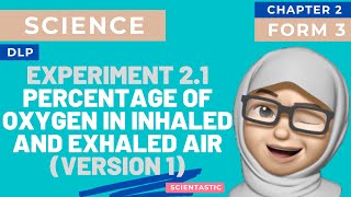 SCIENCE  KSSM DLP  FORM 3  EXPERIMENT 21 TO COMPARE OXYGEN CONTENT IN EXHALED AND INHALED AIR [upl. by Notlem831]