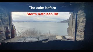 Batten down the hatches in a remote bothy with storm Kathleen  A Scottish Adventure [upl. by Znerol]