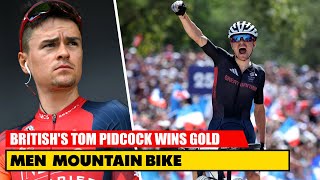 Britishs Tom Pidcock Wins Gold  Cycling Mens Mountain Bike  Olympic 2024 [upl. by Anoyet699]