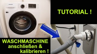 WASCHMASCHINE ANSCHLIEßEN UND KALIBRIEREN  TUTORIAL  FACTOREM [upl. by Aleil]