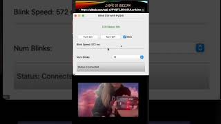 PYQT5 BlinkGUI Arduino short [upl. by Lebasile]