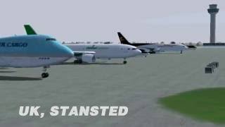 Korean Air Flight 8509 B747200F London Stansted Crash Disaster Flight Simulator 2004 [upl. by Recnal]