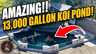 13000 GALLON POND NEW BUILD [upl. by Euqinim249]