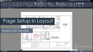 AutoCAD page setup in layout or paper space [upl. by Ylrehs947]