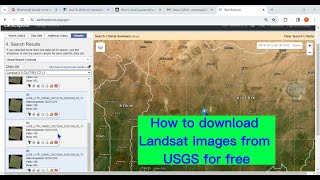 How to download Landsat images from USGS for free [upl. by Karoly]