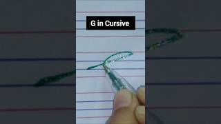 How to write ✍️ Capital G in Cursive writing cursivekaisesikhe cursivewritingkaisesikhe cursive [upl. by Asiruam]