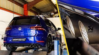 Fitting a LOUD Akrapovic Exhaust to my Golf R [upl. by Ibur]