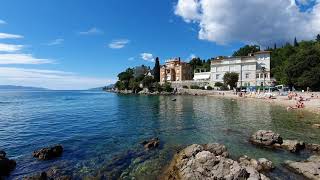 Volosko Opatija Croatia beach quotPlaža Lipovicaquot [upl. by Llennol]