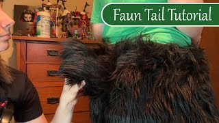 How to Sew a Faun Animal  Fursuit Tail  Tutorial [upl. by Jillana]