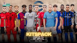 Kitspack Update Pes 2021 amp Football Life 2024 Season 2425 Vol1 with tutorial SIDER PC [upl. by Neibart]