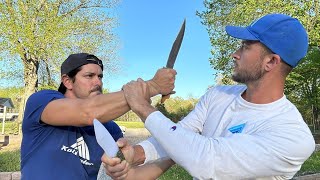 Knife Fighting Basics with the HUBUD KNIFE DRILLS of Filipino Martial Arts [upl. by Leahcimnaj335]