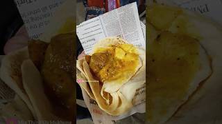 Roti Sabji Only Rs20 at Sealdah Railway Station 🤤😍 Indian Street Food shorts food kolkata [upl. by Ruckman]