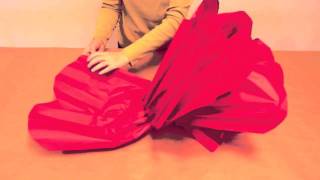 How to Make GIANT Tissue Paper Flowers [upl. by Nisotawulo589]