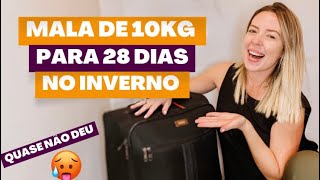 COMO ARRUMAR uma MALA DE VIAGEM para o INVERNO  TRUQUES para viajar só com a MALA DE MÃO de 10kg [upl. by Anirtac915]