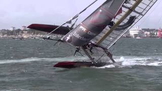 3 Chavirages et du spectacle sur les Americas Cup World Series à Plymouth [upl. by Seaddon697]