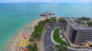 A Belíssima Orla de Maceió AL  Vista de cima em 4K [upl. by Goodrow]