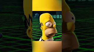 Homer Enter the 3D World 🤣😂 simpsons shorts [upl. by My179]