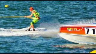 Moreton Bay Worlds Water Ski Racing course trial 2010  The day captured by 4 x Photographers [upl. by Islaen475]