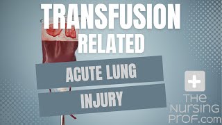 Transfusionrelated Acute Lung Injury TRALI Warning Signs and How to Avoid It [upl. by Dnanidref373]