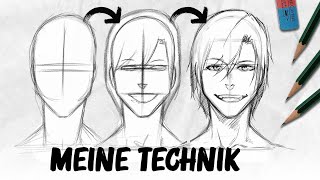 Wie ich Gesichter zeichne  Step by Step  DrawinglikeaSir [upl. by Immat]