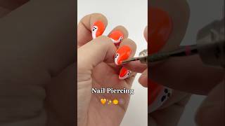 Nail Piercing Tutorial nails nailboo spookynails nailboopartner [upl. by Elkraps]