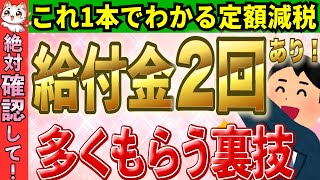 【知らないと超損】2024年6月開始の定額減税4万円とは？2回もらえる補足給付金！給付金多くゲットできる極秘情報も公開【わかりやすく詳細解説】 [upl. by Haran]