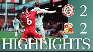 Extended Highlights Accrington Stanley vs Swindon Town [upl. by Roumell]