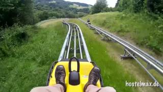 Sommerodelbahn WaldMichelbach Odenwaldbob Nibelungenblitz Onride HD die Abfahrt [upl. by Eisenhart536]