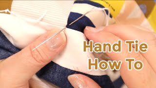 How to hand tie a quilt [upl. by Neelyhtak]