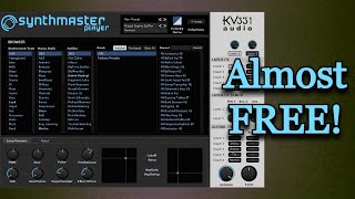 ALMOST FREE  Cool Synth Plugin With 2000 Presets  Synthmaster 2 Player  Review amp Demo [upl. by Ellehcor312]