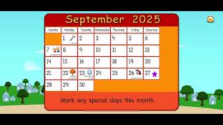 Starfall Calendar September 27 2025 [upl. by Aztinaj557]