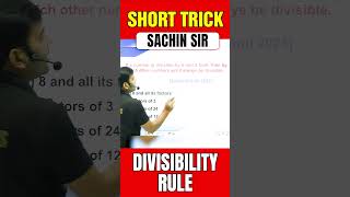 Divisibility rules  Maths  By Sachin sir sdsainikschool sdcampusjnvsainik shorts divisibility [upl. by Woolcott561]