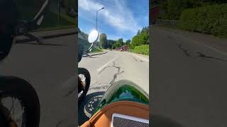 POV sidecar ride  Royal Enfield 650 with custom build Velorex sidecar [upl. by Nolyk421]