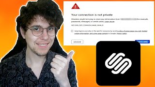 Squarespace Your Connection Is Not Private FIX [upl. by Atteval]