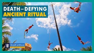 The Ritual of the Papantla Flyers at the Costa Maya Cruise Port [upl. by Cavil804]