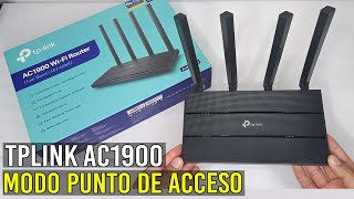 Cómo CONFIGURAR Router TpLink C80 en Modo PUNTO DE ACCESO desde el CelularPaso a Paso [upl. by Veronica]