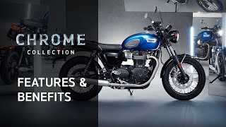 New Bonneville T100 Chrome Edition  Features and Benefits [upl. by Ocirred615]