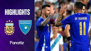 Argentina 41 Guatemala  Extended Game Highlights  International friendly 2024 [upl. by Annahael988]