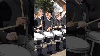 Gordonstoun drumcorps Fanfare drumming display at the 2024 braemargathering in Scotland shorts [upl. by Sikorski]