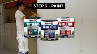 Keep Water and Mildew Out of Your Basement With Zinsser WaterTite Products [upl. by Mitinger]