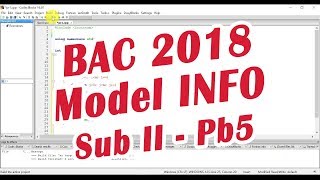 Rezolvare Bac 2018  Informatica  Subiect Model Sub II Pb 5 [upl. by Haroppiz742]