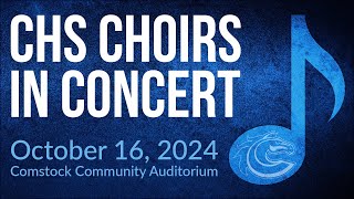 Comstock High School Choirs  Fall 2024 Concert [upl. by Eellah]