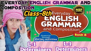 Class8th Lesson1 Determiners Everyday English grammar solution new nep everyday solution v [upl. by Ysac]