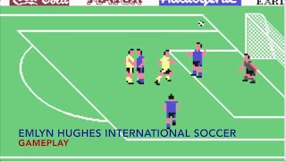 EMLYN HUGHES INTERNATIONAL SOCCER C64 Gameplay  Il padre di tutti i calci moderni insuperabile [upl. by Trabue]